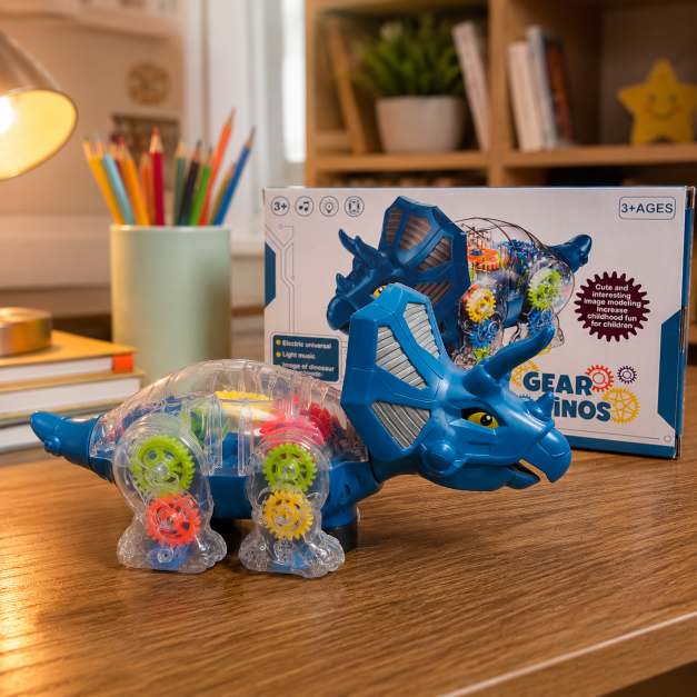 Walking Dinosaur Toy with Lights, Music & Bump and Go