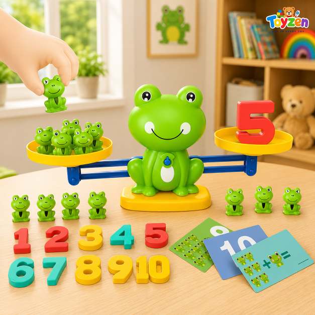 Frog Balance Math Game Educational Toy for Kids