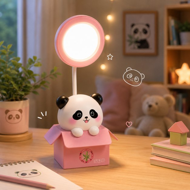 Cute Panda Rechargeable LED Lamp for Kids