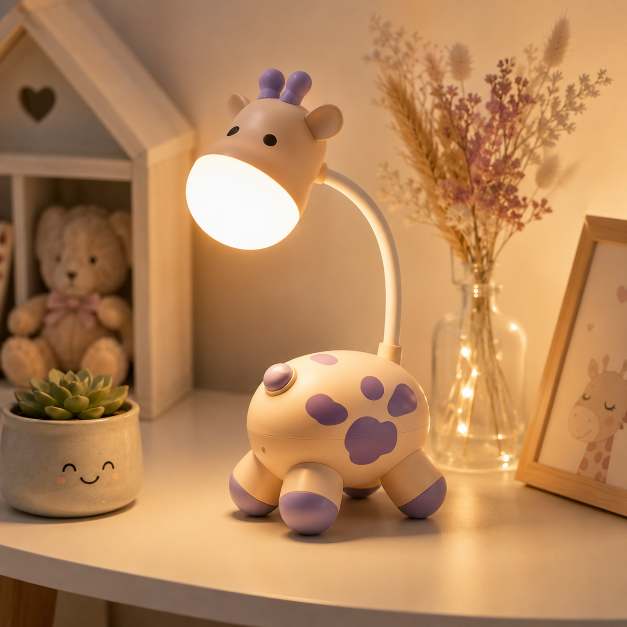 Giraffe Retractable LED Desk Lamp | Cute Kids Night Light | Adjustable Study Lamp