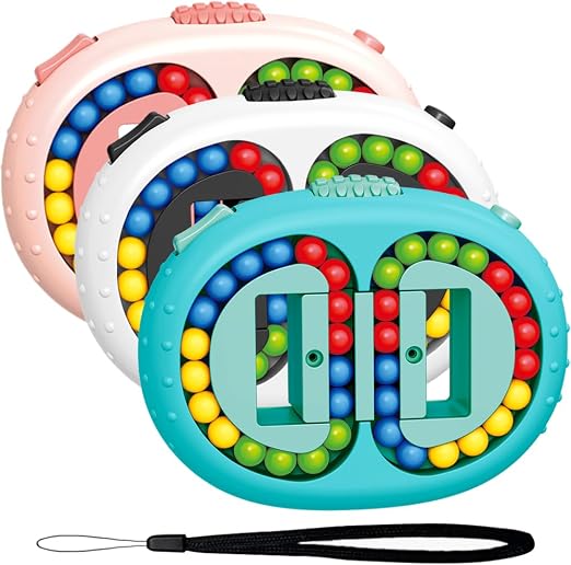 Magic Bean Cube Puzzle | Fingertip Rotating Brain Teaser Toy for Kids
